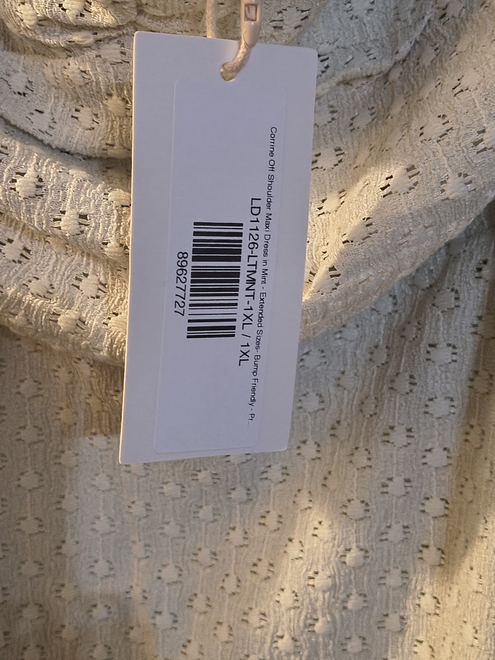 Corrine Off-Shoulder Maxi Dress with Smocked Waist and Pockets - Picture 6 of 7